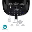 SmartLife Hot Air Fryer | Wi-Fi | 7,2 l | Timer: 60 min | Antal förinställda program: 8 | Digital | Android / IOS | Svart - Luftfritöser - 5412810438181 - 54