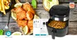 SmartLife Hot Air Fryer | Wi-Fi | 7,2 l | Timer: 60 min | Antal förinställda program: 8 | Digital | Android / IOS | Svart - Luftfritöser - 5412810438181 - 90