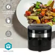 SmartLife Hot Air Fryer | Wi-Fi | 7,2 l | Timer: 60 min | Antal förinställda program: 8 | Digital | Android / IOS | Svart - Luftfritöser - 5412810438181 - 51