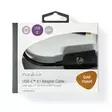 USB-C Adapter | USB 3.2 Gen 1 | USB-C Hane | HDMI Utgång | 4K@60Hz | 0.20 m | Rund | Guldplaterad | PVC | Antracit | Window Box med Euro Lock - Dator och nätverk - 5412810331161 - 66