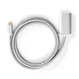 USB-C Adapter | USB 3.2 Gen 1 | USB-C Hane | HDMI Utgång | 4K@60Hz | Power delivery | 2.00 m | Rund | Guldplaterad | Flätad / Nylon | Silver | Kartong med täckt fönster - Dator och nätverk - 5412810331741 - 75