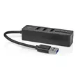 USB-hubb | USB-A Male | 3x USB A Female | 5-Port port(s) | USB 3.2 Gen 1 | USB ström | 5 Gbps | SD & MicroSD - Dator och nätverk - 5412810415731 - 40