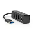 USB-hubb | USB-A Male | 3x USB A Female | 5-Port port(s) | USB 3.2 Gen 1 | USB ström | 5 Gbps | SD & MicroSD - Dator och nätverk - 5412810415731 - 42
