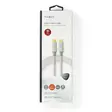 USB-kabel | USB 3.2 Gen 2x2 | USB-C Hane | USB-C Hane | 100 W | 4K@60Hz | 20 Gbps | Guldplaterad | 2.00 m | Rund | Flätad / Nylon | Silver | Kartong med täckt fönster - Dator och nätverk - 5412810333011 - 66
