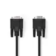 VGA-kabel | VGA Hane | VGA hona 15p | Nickelplaterad | Maximal upplösning: 1280x800 | 2.00 m | Rund | ABS | Svart | Kuvert - Dator och nätverk - 5412810264261 - 1