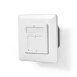 Nätverksvägglåda | Infälld montering | 2-Port port(s) | CAT6a | Rak | Hona | Guldplaterad | PVC | Vit | Låda - Dator och nätverk - 5412810335251 - 41