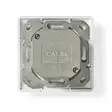Nätverksvägglåda | Infälld montering | 2-Port port(s) | CAT6a | Rak | Hona | Guldplaterad | PVC | Vit | Låda - Dator och nätverk - 5412810335251 - 20