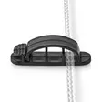 Kabelhantering | Kabelklämma | Låst | 3 st. | Antal platser: 3 Skivor | Maximal kabeltjocklek: 7.5 mm | Polypropylene | Svart - Nedis produkter - 5412810335121 - 11