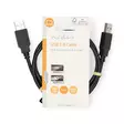 USB-kabel | USB 2.0 | USB-A Hane | USB-A Hane | 480 Mbps | Nickelplaterad | 1.00 m | Rund | PVC | Svart | Label - Dator och nätverk - 5412810421381 - 66
