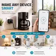 SmartLife Smart Plug | Wi-Fi | IP21 | Strömmätare | 3680 W | Type F (CEE 7/3) | 0 - 55 °C | Android / IOS | Svart | 1 st. - Smarta eluttag - 5412810481521 - 53