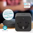 SmartLife Smart Plug | Wi-Fi | IP21 | Strömmätare | 3680 W | Type F (CEE 7/3) | 0 - 55 °C | Android / IOS | Svart | 1 st. - Smarta eluttag - 5412810481521 - 51