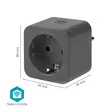 SmartLife Smart Plug | Wi-Fi | IP21 | Strömmätare | 3680 W | Type F (CEE 7/3) | 0 - 55 °C | Android / IOS | Svart | 1 st. - Smarta eluttag - 5412810481521 - 55