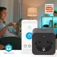 SmartLife Smart Plug | Wi-Fi | IP21 | Strömmätare | 3680 W | Type F (CEE 7/3) | 0 - 55 °C | Android / IOS | Svart | 1 st. - Smarta eluttag - 5412810481521 - 52