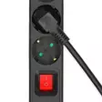 Gren kontakt | Jordad kontakt / Typ F (CEE 7/7) | 3-vägs | 3.00 m | 3680 W | 16 A | På / av-knapp | Svart - Förlängningskablar - 5412810481651 - 47