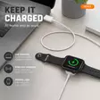 Trådlös laddare för smarta klockor | Apple / Samsung | 3 W | USB-C | 1.00 m | 1.0 A | 5 V DC | ABS / TPE | Vit - Nätladdare - 5412810482061 - 50