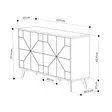 Konsolbord Hanah Home Dune Antracit Spånskiva 123x62,4x35 cm - Byråer och skåp - 8684283133871 - 6