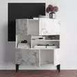 Konsolbord Hanah Home Krista Carrara Marmormönster Spånskiva 100x35x125 cm - Byråer och skåp - 8684282984771 - 4