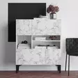 Konsolbord Hanah Home Krista Carrara Marmormönster Spånskiva 100x35x125 cm - Byråer och skåp - 8684282984771 - 3
