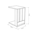 Sidobord Hanah Home Edi Antracit Spånskiva 37x60x45 cm - Sidobord och extrabord - 8681875277791 - 3