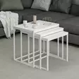 Nestingbord Hanah Home Evia Vit Spånskiva 55x50x40 cm 50x46x38 cm 45x42x36 cm - Bord - 8683742465621 - 1