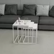 Nestingbord Hanah Home Evia Vit Spånskiva 55x50x40 cm 50x46x38 cm 45x42x36 cm - Bord - 8683742465621 - 4