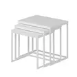 Nestingbord Hanah Home Evia Vit Spånskiva 55x50x40 cm 50x46x38 cm 45x42x36 cm - Bord - 8683742465621 - 7