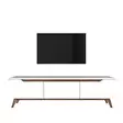 TV-bänk Hanah Home D1 794 Vit Valnöt Spånskiva 180x48,6x35 cm - TV-bänkar - 8681875460971 - 6