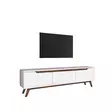 TV-bänk Hanah Home D1 794 Vit Valnöt Spånskiva 180x48,6x35 cm - TV-bänkar - 8681875460971 - 5