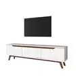 TV-bänk Hanah Home D1 794 Vit Valnöt Spånskiva 180x48,6x35 cm - TV-bänkar - 8681875460971 - 16