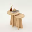 Nestingbord Hanah Home Mushroom Spånskiva Sapphire Oak 40x50x40 cm 30x45x30 cm - Sidobord och extrabord - 8683742112181 - 3