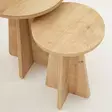 Nestingbord Hanah Home Mushroom Spånskiva Sapphire Oak 40x50x40 cm 30x45x30 cm - Sidobord och extrabord - 8683742112181 - 5