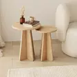 Nestingbord Hanah Home Mushroom Spånskiva Sapphire Oak 40x50x40 cm 30x45x30 cm - Sidobord och extrabord - 8683742112181 - 1