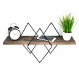 Vägghylla Hanah Home Wr033 Valnöt Trä 41x32x15 cm 60x15x2 cm 60x36x14 cm - Vägghyllor - 8681875569681 - 4