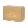 Digital skrivbords alarmklocka | LED | Bakgrundsbelysning | Snooze-funktion | Datum display | Inomhus temperatur | Trä - Klockor - 5412810473991 - 41