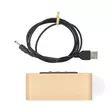 Digital skrivbords alarmklocka | LED | Bakgrundsbelysning | Snooze-funktion | Datum display | Inomhus temperatur | Trä - Klockor - 5412810473991 - 75