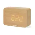 Digital skrivbords alarmklocka | LED | Bakgrundsbelysning | Snooze-funktion | Datum display | Inomhus temperatur | Trä - Klockor - 5412810473991 - 42