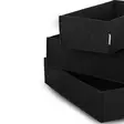 Skrivbordsorganisatör Aberto Design Felt Black Filt 32x21x7,5 cm 29x17,5x7,5 cm 25,5x14x7,5 cm - Förvaringslådor och korgar - 8683342858311 - 3