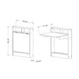 Fällbart Bord Hanah Home Bracked Travertin Spånskiva 70x96x15 cm - Möbler - 8684282984801 - 1
