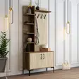 Hallmöbel Hanah Home Viyana D Valnöt Spånskiva 90x200x35 cm - Hallskåp - 8684283020881 - 4