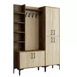 Hallmöbel Hanah Home Viyana D Valnöt Spånskiva 90x200x35 cm - Hallskåp - 8684283020881 - 1