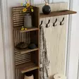Hallmöbel Hanah Home Viyana D Valnöt Spånskiva 90x200x35 cm - Hallskåp - 8684283020881 - 5