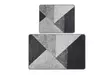 Badrumsmatta Set Mijölnir Grå 100% Polyester Antibakteriell Halkfri 50x60 cm & 60x100 cm - Badrumsmattor och våtrumsmattor - 8683342801041 - 3