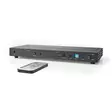 HDMI matris omkopplare | 4x 2 Portar port(s) | 4x HDMI Input | 2x 3.5 mm / 2x HDMI Output / 2x TosLink | 4K@60Hz | 18 Gbps | Fjärrstyrd | Metall | Antracit - Videoväxlar och fördelare - 5412810337231 - 1