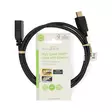 High Speed HDMI kabel med Ethernet | HDMI Kontakt | HDMI Utgång | 4K@60Hz | ARC | 10.2 Gbps | 1.00 m | Rund | PVC | Svart | Label - HDMI-kablar - 5412810465231 - 66