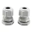 Holkkitiiviste M20 6-12 IP68 2 kpl - Harmaa, kaapelitiiviste, kaapelille 6-12 mm - Packningar och munstycken - 6438140912121 - 1