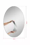 Spegel Hanah Home Elliptical Silver Akryl Med MDF 30x40 cm - Speglar - 8684282469131 - 5