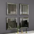 Spegelset Hanah Home Loza Silver MDF 40x40x3 cm - Speglar - 8683743822881 - 2