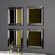 Spegelset Hanah Home Loza Silver MDF 40x40x3 cm - Speglar - 8683743822881 - 3