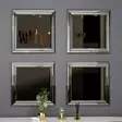 Spegelset Hanah Home Loza Silver MDF 40x40x3 cm - Speglar - 8683743822881 - 4