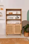 Bokhylla Hanah Home Hazeran Ek Massivt Trä 40x90x58 cm - Bokhyllor - 8683742868071 - 3